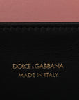DOLCE GABBANA Smooth Calfskin Small DG Amore Envelope Bag Pink