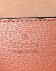 Monogram Textured Dollar Calfskin Small Ophidia Dome Shoulder Bag Cloche Rose Pink