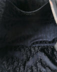 Grained Calfskin Saddle Soft Bag Black