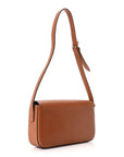Natural Calfskin Triomphe Shoulder Bag Tan