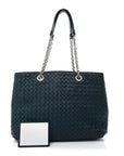 Nappa Intrecciato Medium Classic Chain Strap Tote Mallard