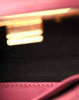 Shiny Nappa Micro Peekaboo Iconic Satchel Rosa Fluo