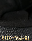Grained Calfskin Mini Saddle Bag Black
