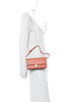 Nappa Matisse FF Embossed Wallet On Chain Baguette Sienna