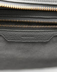 Baby Drummed Calfskin Micro Luggage Kohl