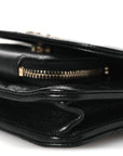 Caviar Quilted Business Affinity Clutch With Chain Black