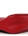 Pebbled Calfskin Small Soho Disco Bag Tabasco Red