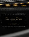 Box Calfskin 30 Montaigne Flap Bag Black