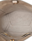 Soft Grained Calfskin Small Sangle Bucket Bag Light Taupe