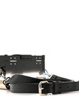 Plexiglass Vitello Mini Baguette Trunk Black Transparent