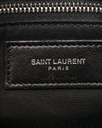 Calfskin Y Quilted Monogram Large Loulou Chain Satchel Black