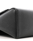 Coated Canvas Calfskin Vintage Check Medium Note Crossbody Bag Black