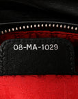 Lambskin Cannage Large Lady D1OR Black