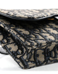 Oblique Saddle Belt Bag Blue