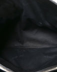 Calfskin Y Quilted Monogram Large Loulou Chain Satchel Black