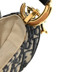 Oblique Saddle Bag Blue