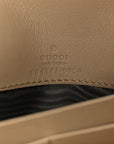 GG Supreme Monogram Dionysus Chain Clutch Wallet Beige Taupe