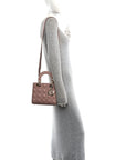 Lambskin Cannage Small Lucky Badges My Lady D1OR Fard