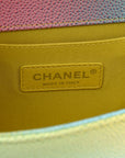 Caviar Quilted Medium Cuba Rainbow Boy Flap Multicolor