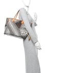 Monogram Kusama Waves Neverfull MM White