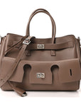 Smooth Calfskin Small Bel Air Carry All Bag Taupe