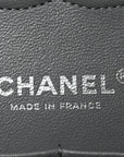 Caviar Quilted Medium Double Flap Grey
