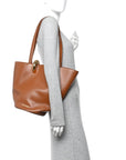 Smooth Calfskin Medium Le Bambola Moyen Light Brown