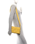 Lambskin Maxi Intrecciato Small Cassette Crossbody Bag Gold
