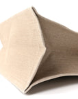 Linen Calfskin Small Rive Gauche Tote Greggio Natural