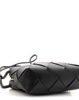 Lambskin Maxi Intrecciato Small Cassette Camera Bag Black