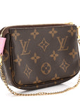 Monogram 2022 Christmas Animation Paris Mini Pochette Accessories Pink