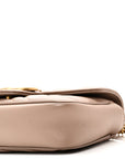 Calfskin Matelasse Super Mini GG Marmont Shoulder Bag Porcelain Rose
