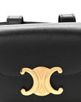 Shiny Calfskin Mini Claude Belt Bag 75 30 Black