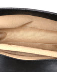 Lambskin Chevron Chain Stitched Small Boy Flap Black