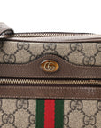 GG Supreme Monogram Web Mini Ophidia Shoulder Bag Brown
