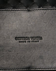 Nappa Intrecciato Medium Andiamo Shoulder Bag Black
