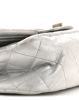 Metallic Lambskin Quilted 2.55 Reissue 227 Flap Silver