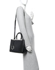 Patent Vitello Elite Petite 2Jours Tote Black