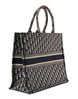 Oblique Large Book Tote Blue Multicolor