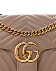 Calfskin Matelasse Small GG Marmont Shoulder Bag Porcelain Rose