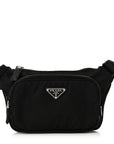 Re-Nylon Saffiano Belt Bag Black