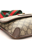 GG Supreme Monogram Neo Vintage Web Belt Bag Brown