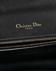 Lambskin Studded Medium D1ORama Flap Bag Black