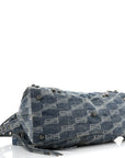 Denim BB Monogram Neo Cagole City Handbag Blue