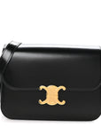 Shiny Calfskin Medium Triomphe Black
