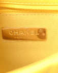Lambskin Quilted Medium CHNL 19 Flap Yellow