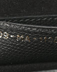 Grained Calfskin Saddle Bag Black