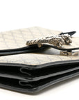 GG Supreme Monogram Medium Dionysus Shoulder Bag Black
