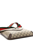 GG Supreme Monogram Web Medium Neo Vintage Flap Messenger Bag Beige New Acero