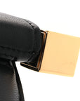 Smooth Calfskin La Pochette Rond Carre Black